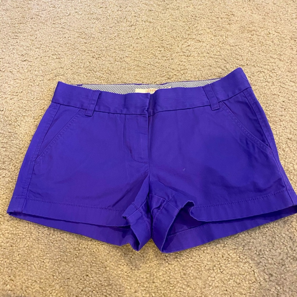 J.Crew purple chino shorts